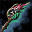 Sinister Scavenged Obsidian Staff