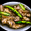 Bowl of Mushroom and Asparagus Risotto
