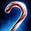 Giver's Candy Cane Axe of Concentration