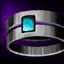 Chrysocola Platinum Ring